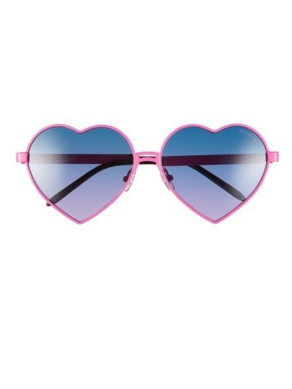 Wildfox Lolita Pink Heart-Shaped Frame Sunglasses